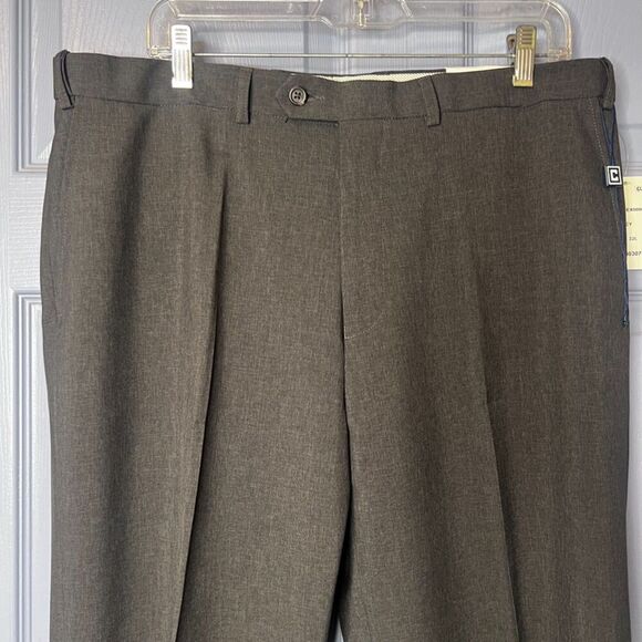 Chaps NWT Total Comfort Performance Series Dress Pants Trousers Grey Size 36/32 - Picture 10 of 13